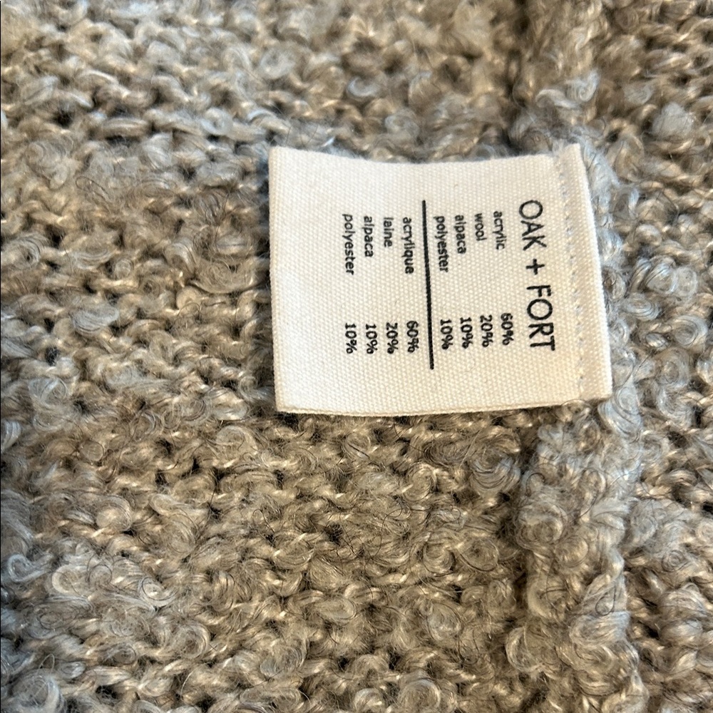 Cozy Gray Knit Cardigan - Picture 4 of 10